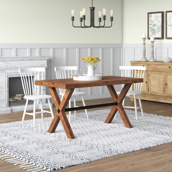 Laurel Foundry Modern Farmhouse Linus Solid Wood Dining Table Reviews